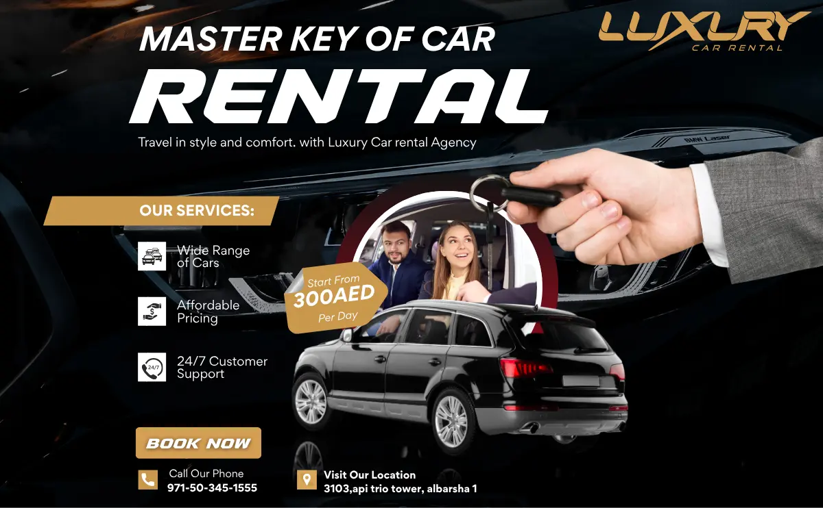 الدليل الشامل لمفتاح استئجار السيارات الفاخرة في الإمارات العربية المتحدة